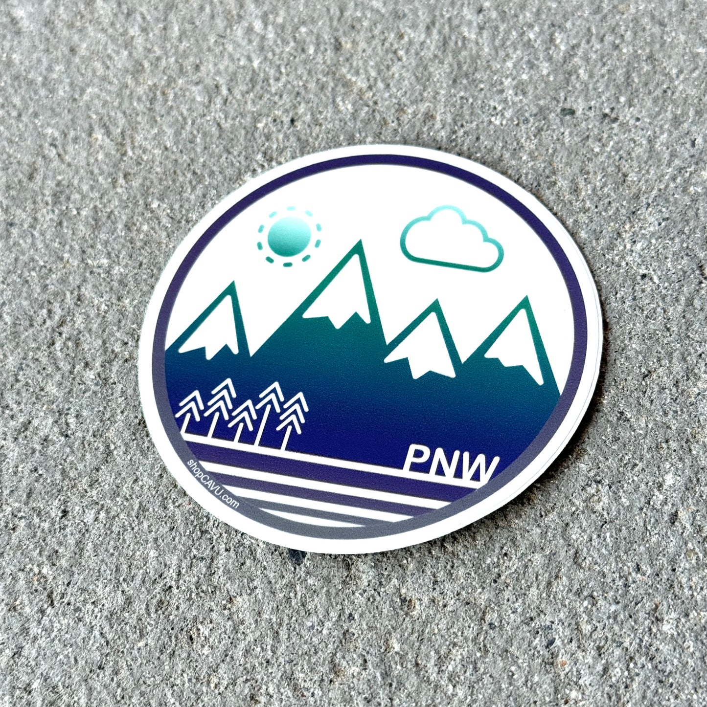 PNW Circle 3" Sticker / Decal