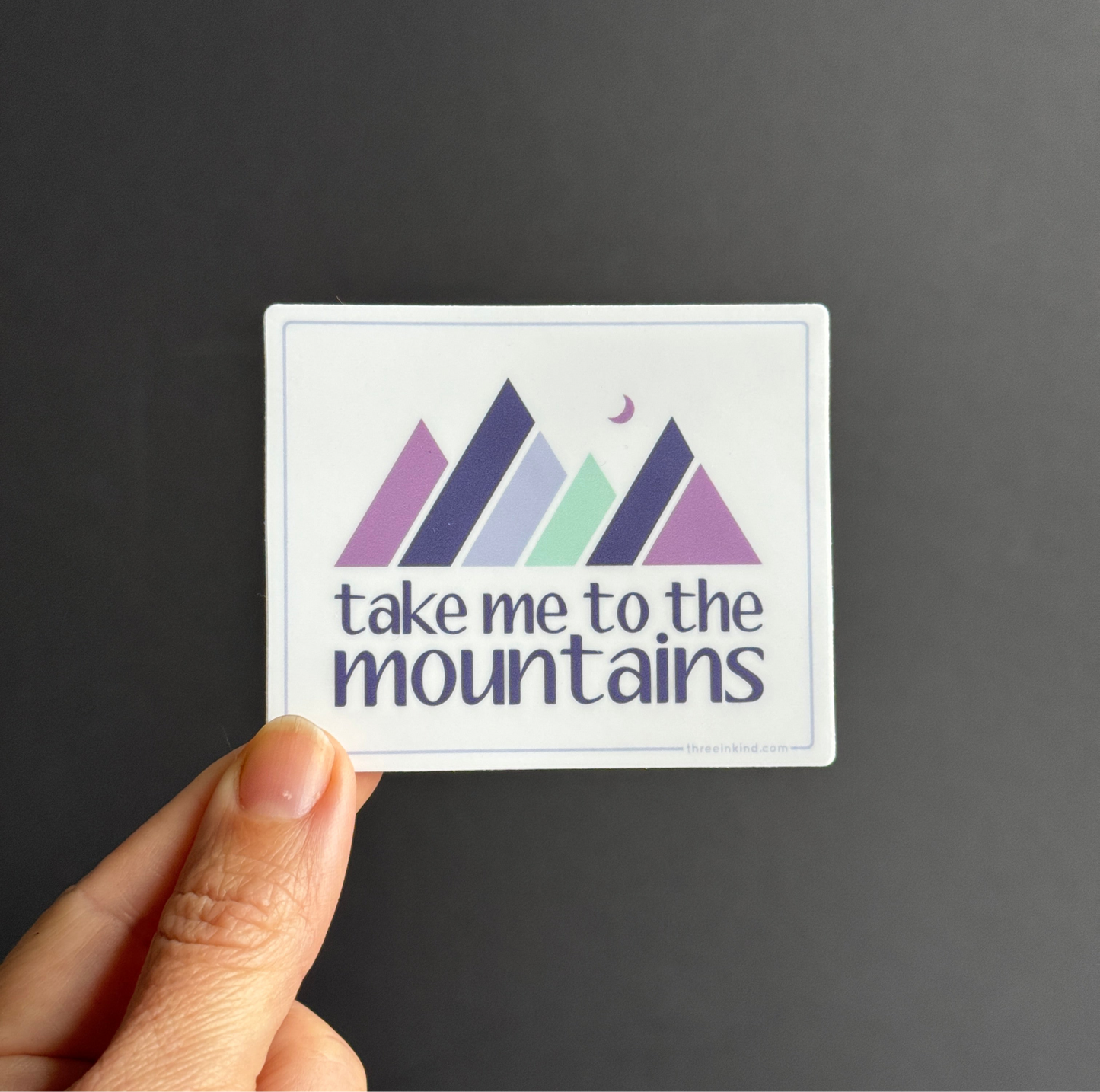 Take Me to the Mountains Color Block 3” Sticker / Decal