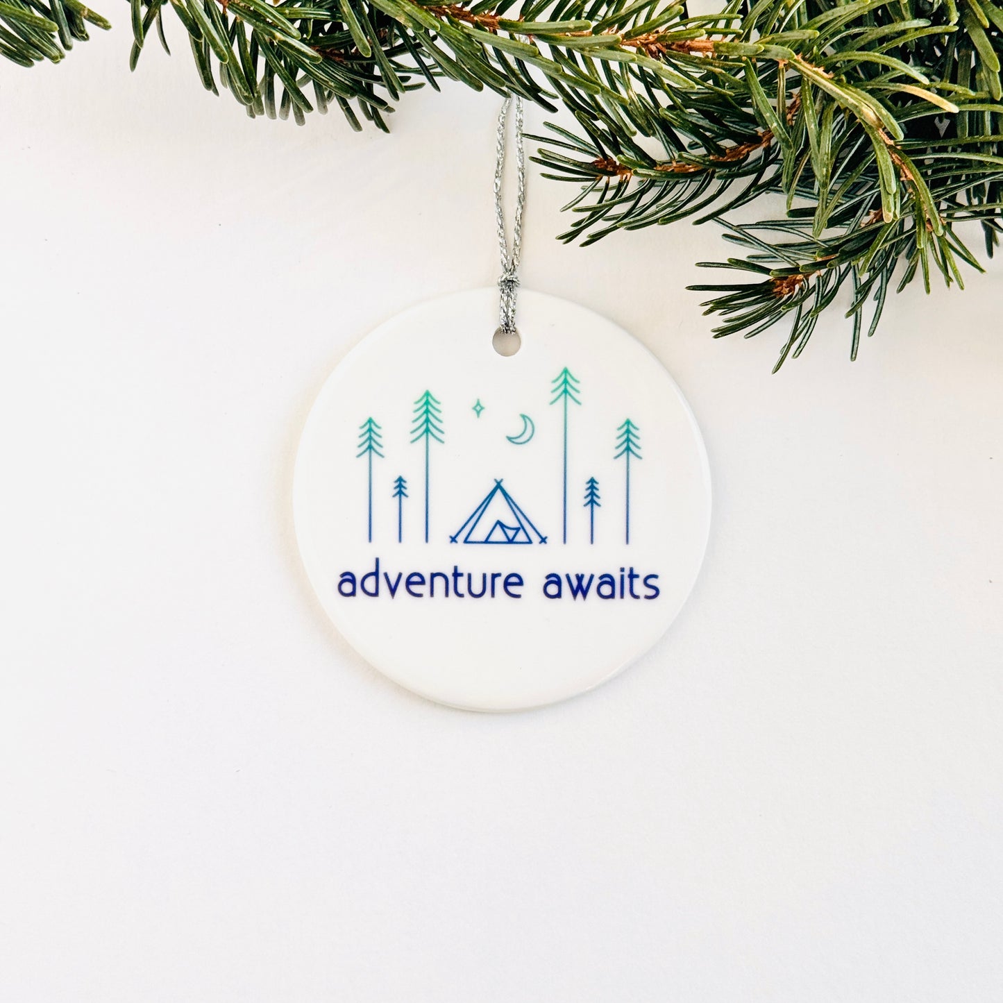 Adventure Awaits Tent Ornament
