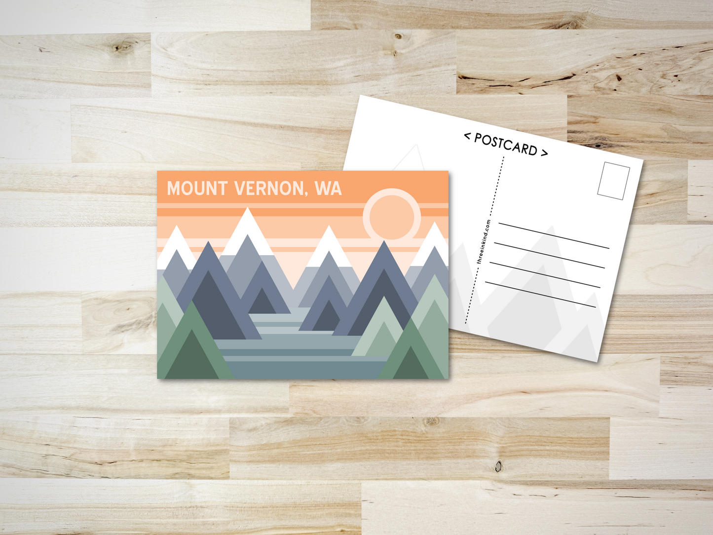 Mount Vernon Postcard - Geo Design