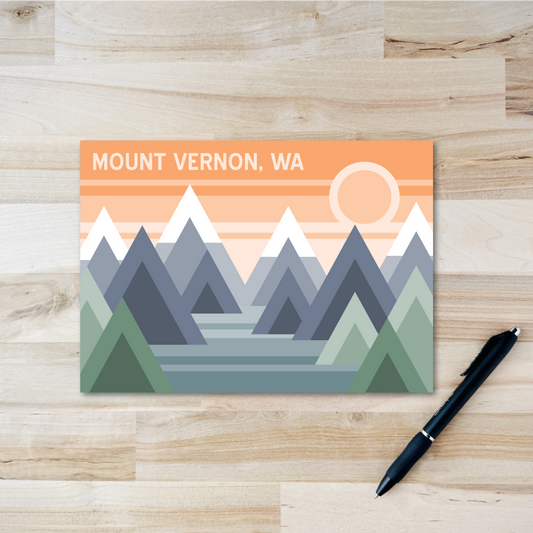Mount Vernon Postcard - Geo Design