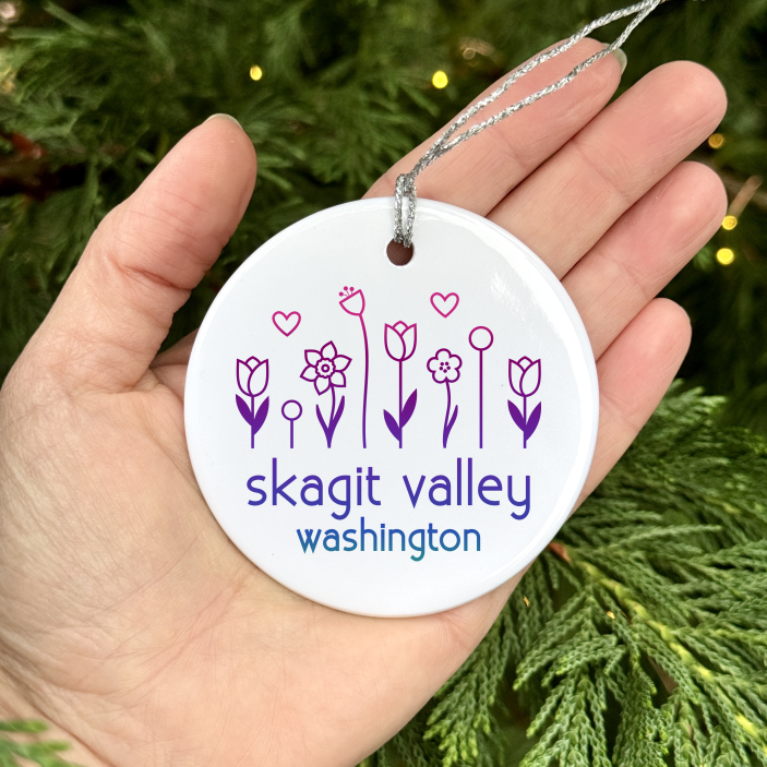 Skagit Valley Flowers Ornament