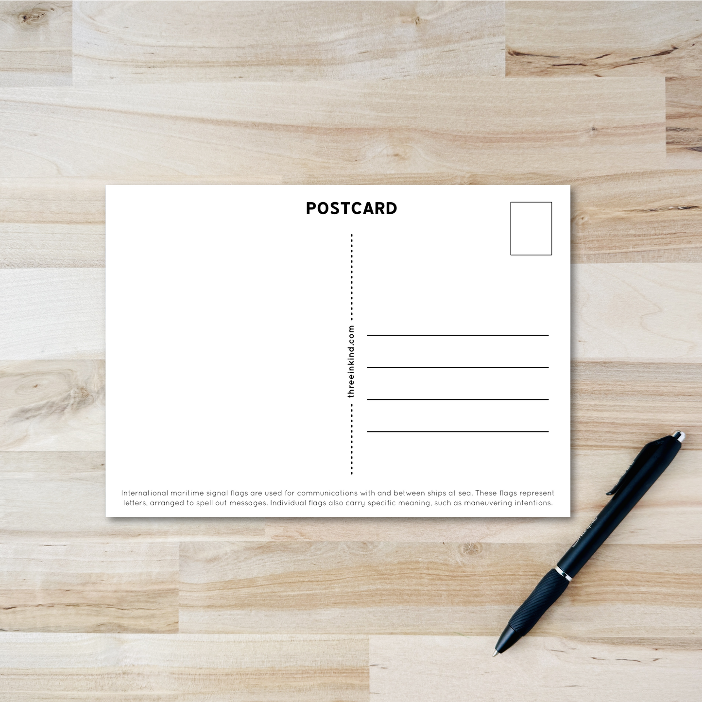 Anacortes Postcard - Nautical Flags