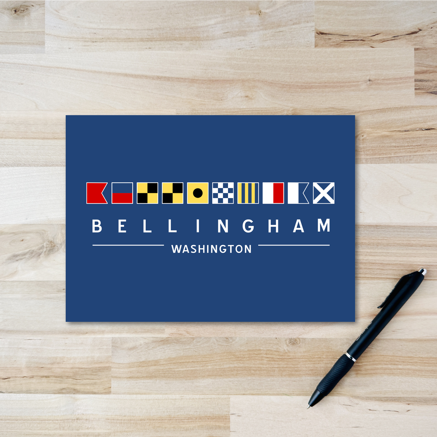Bellingham Postcard - Nautical Flags