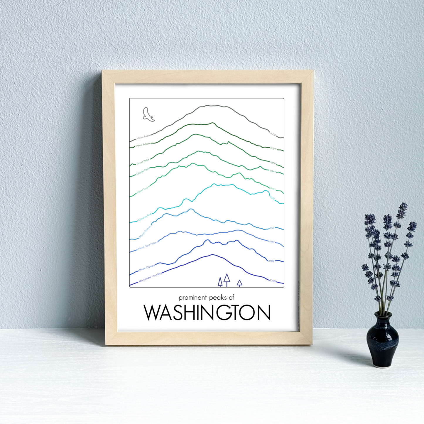 Summit Series - Washington State (Unframed)