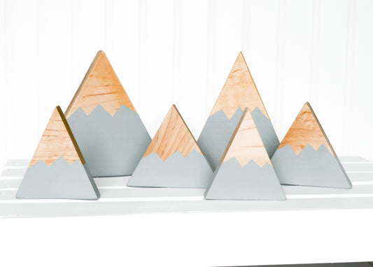 Wooden Mountain - Light Gray