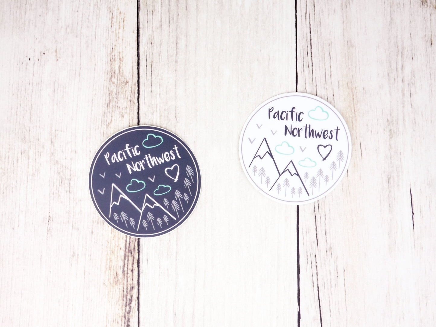 Sticker / Decal - Pacific Northwest 3" White - CAVU Creations