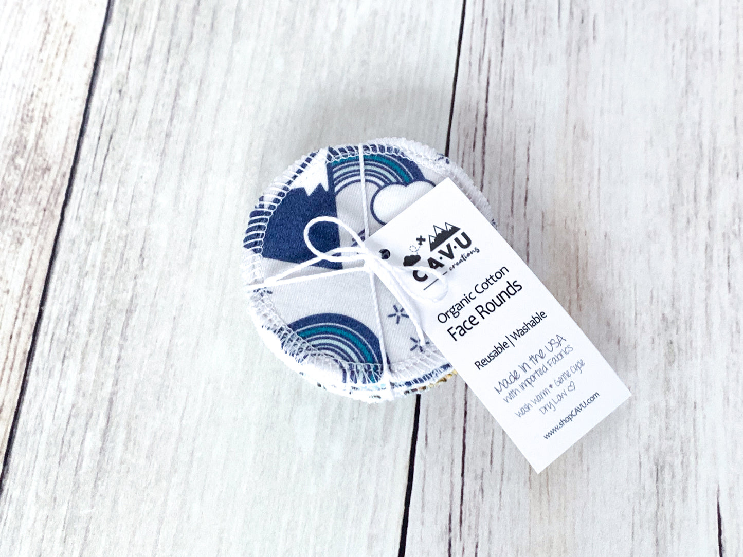 Organic Cotton Face Rounds - Set #10 - Colorful Mix (Small)