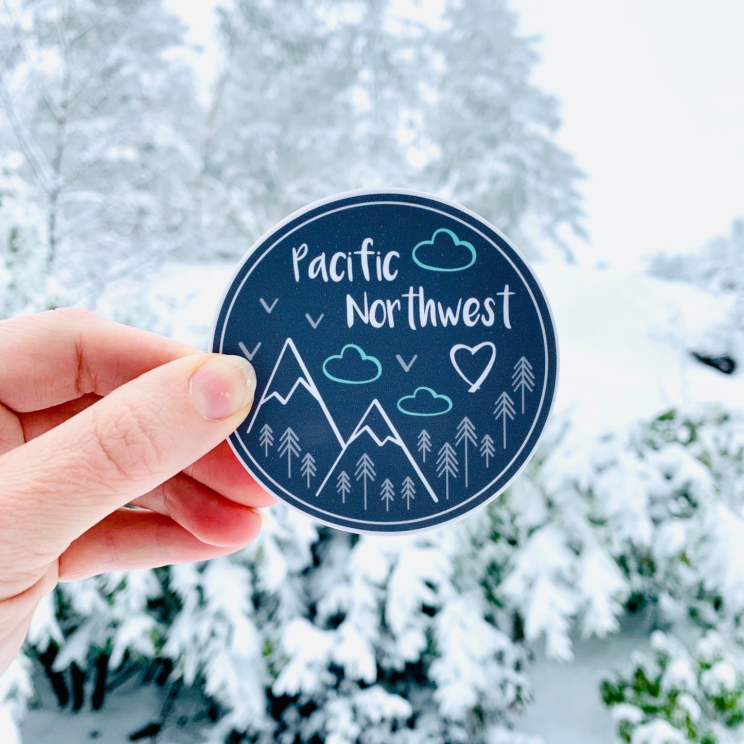 Sticker / Decal - Pacific Northwest 3" Gray - CAVU Creations