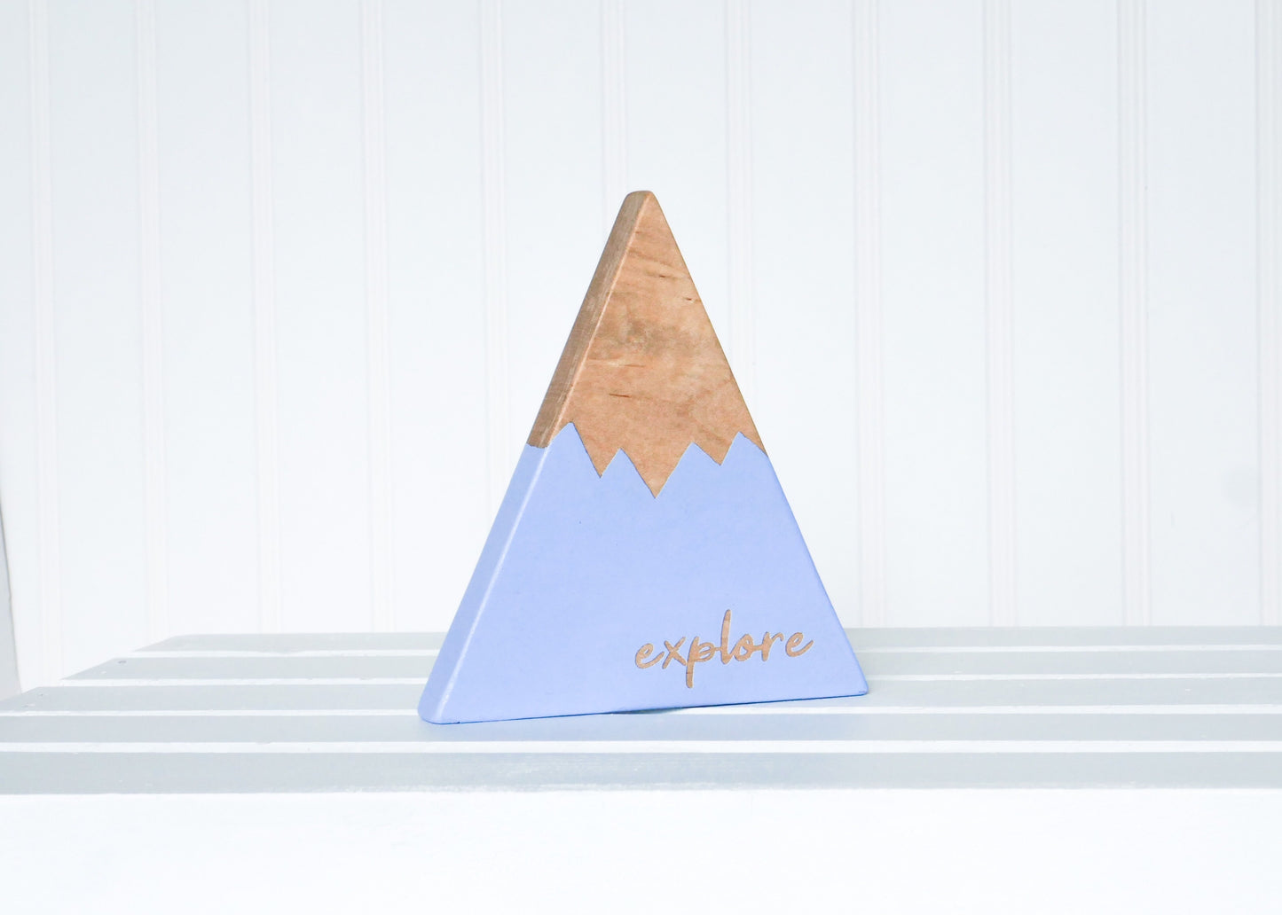 Wooden Mountain - Periwinkle Blue - "Explore" - CAVU Creations