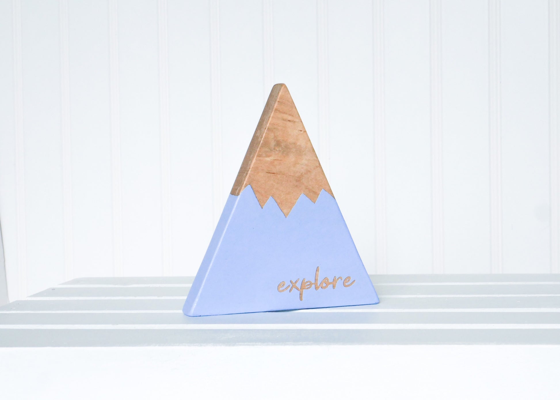 Wooden Mountain - Periwinkle Blue - "Explore" - CAVU Creations