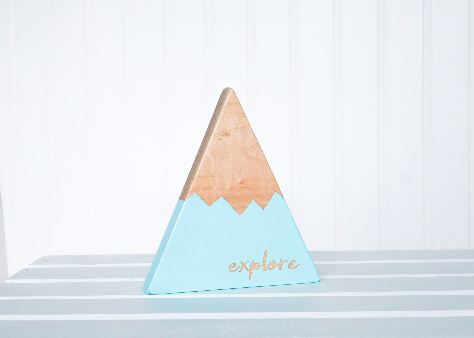 Wooden Mountain - Mint - "Explore" - CAVU Creations