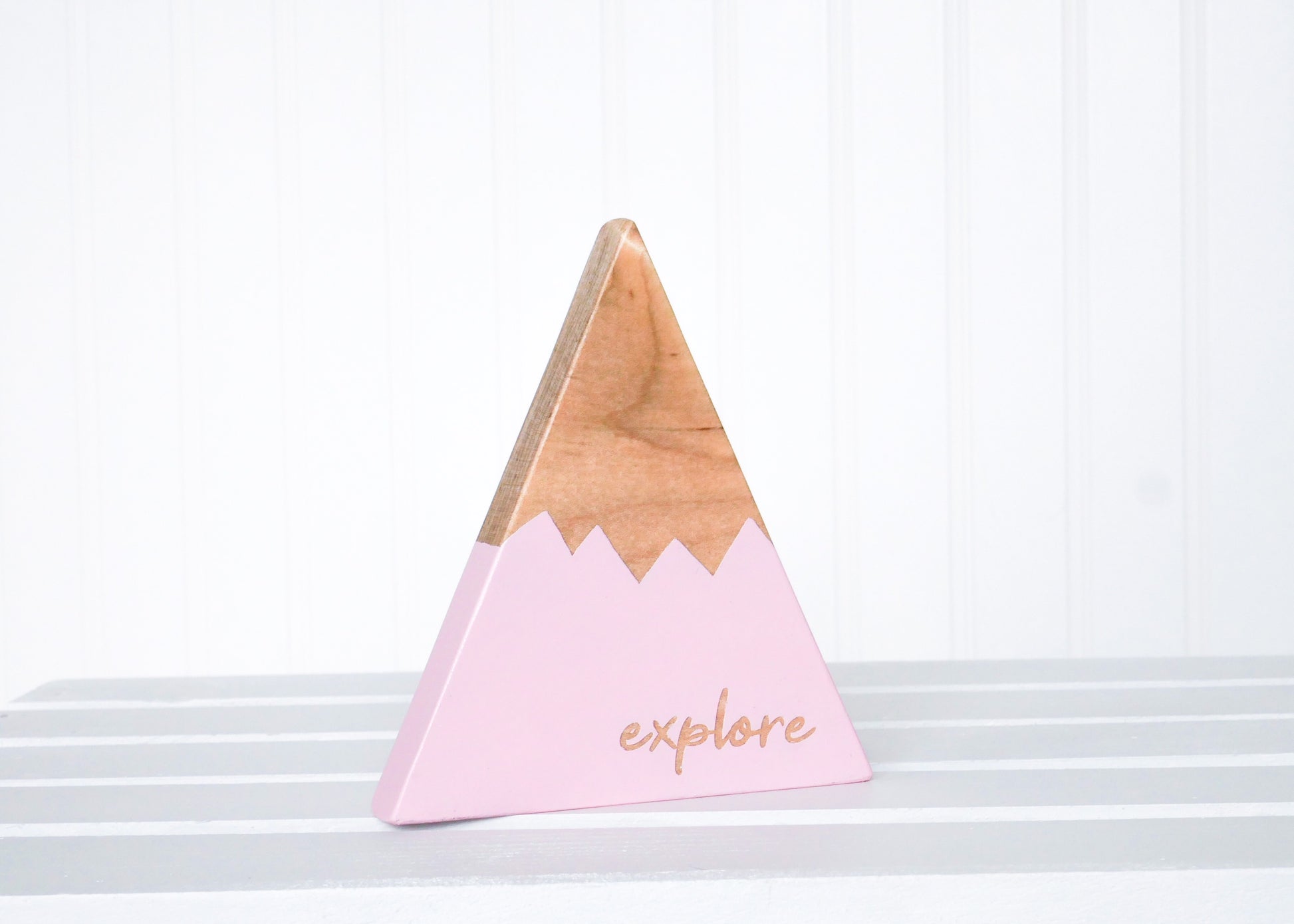 Wooden Mountain - Pink - "Explore" - CAVU Creations