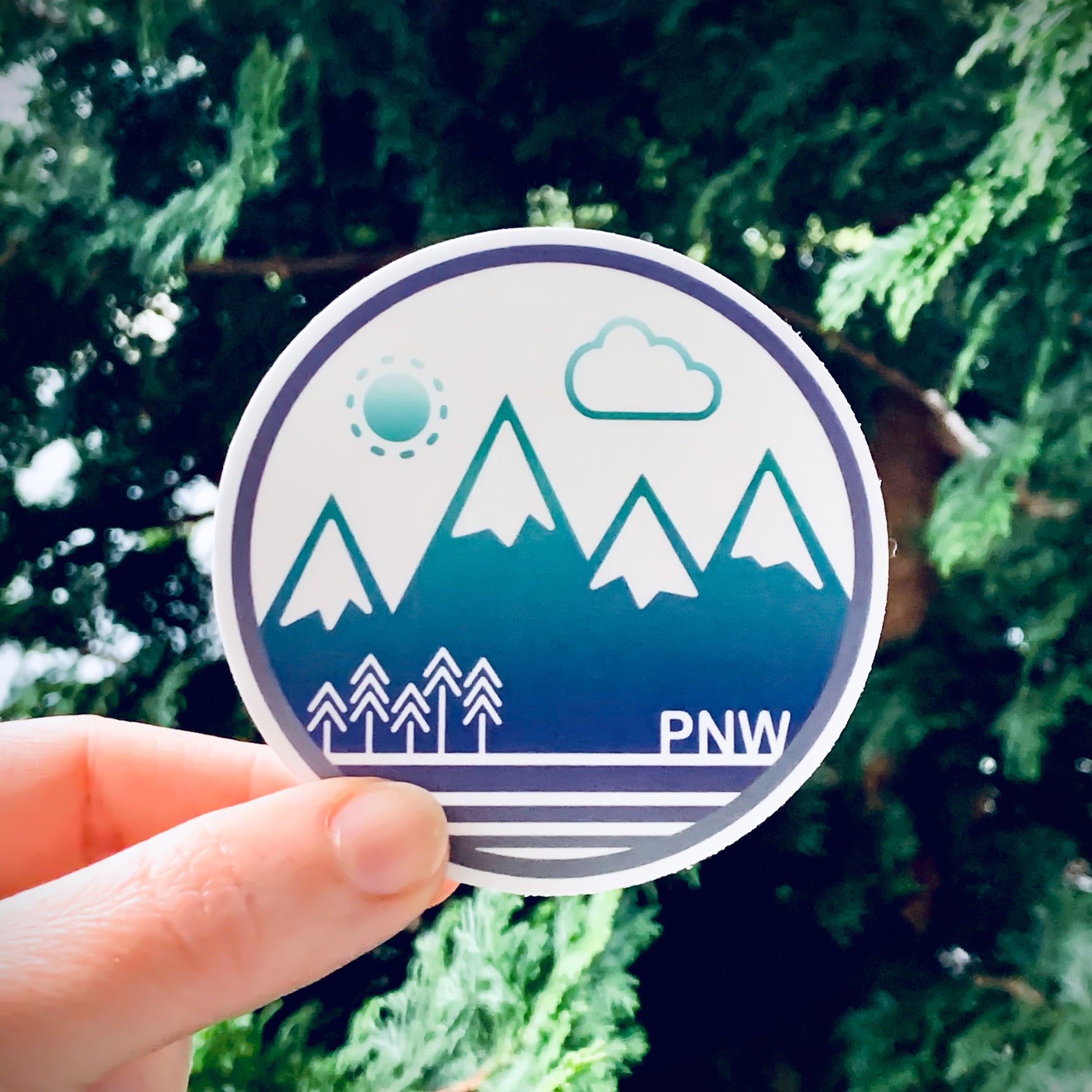 Sticker / Decal - PNW Circle 3" - CAVU Creations