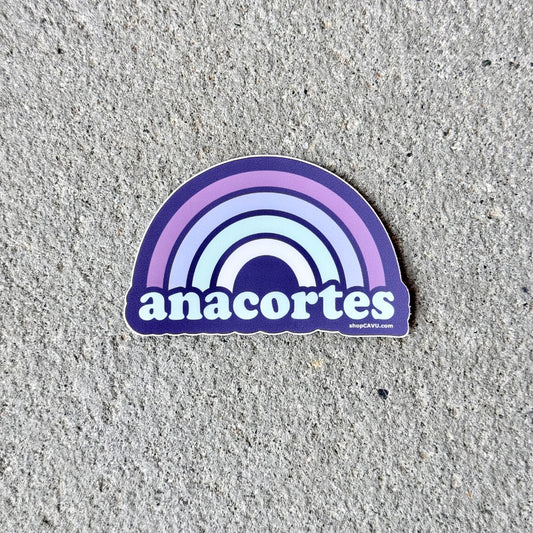 Anacortes Rainbow 3” Sticker / Decal