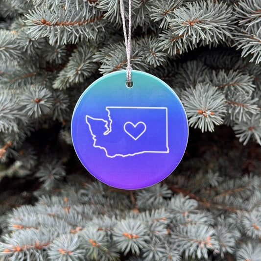 Washington State Love Ornament