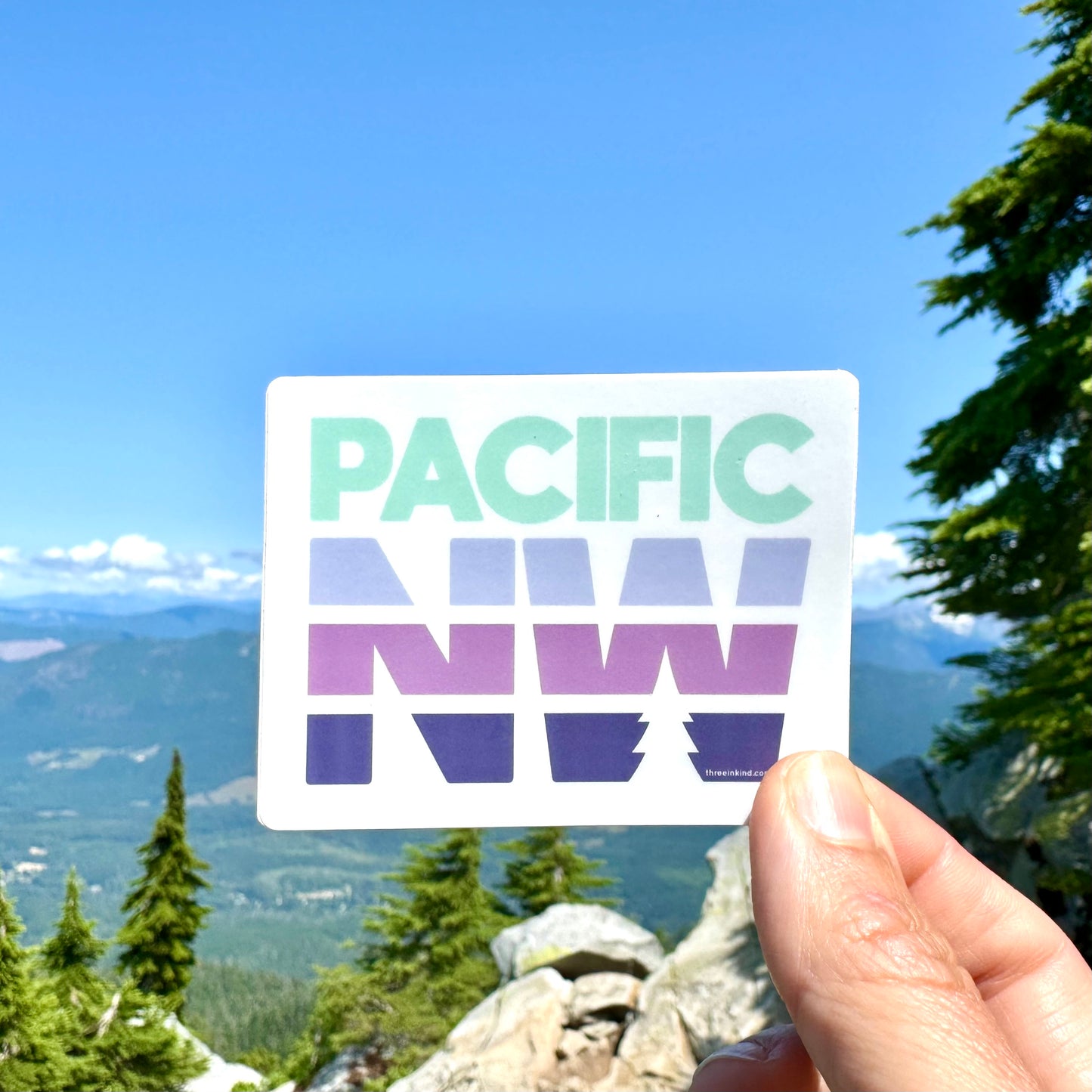 Pacific NW Color Block 3” Sticker / Decal