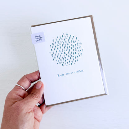 One in a Million Greeting Card
