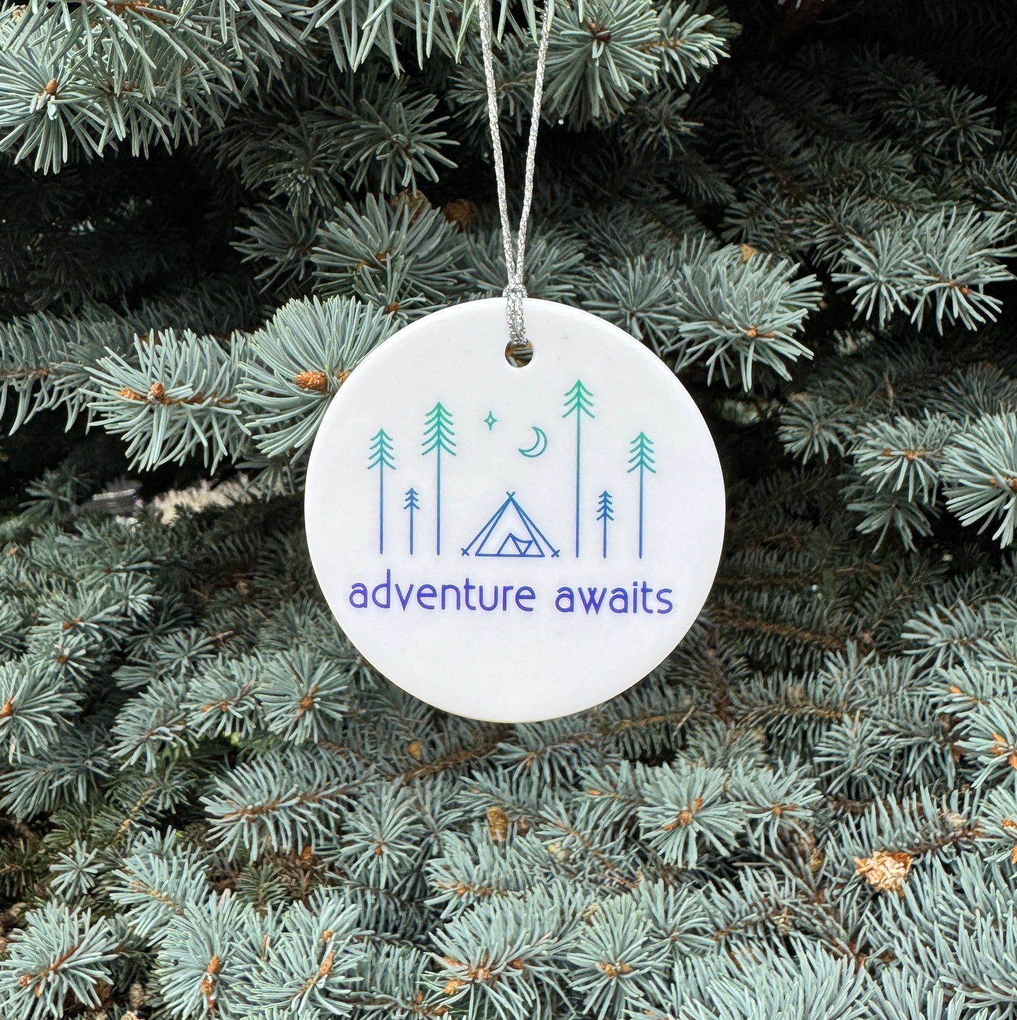 Adventure Awaits Tent Ornament
