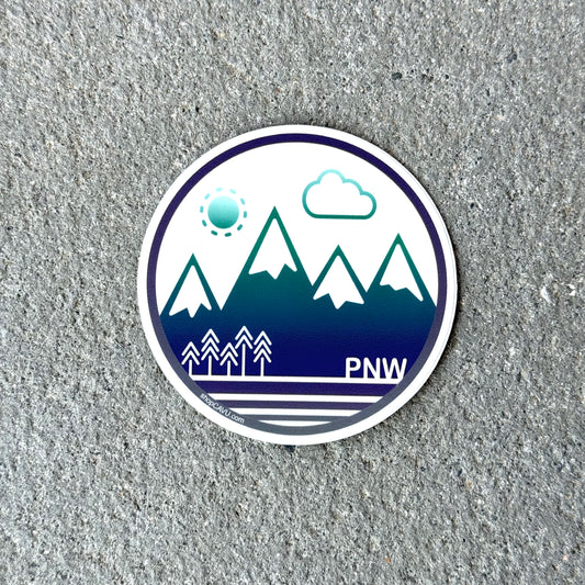 PNW Circle 3" Sticker / Decal