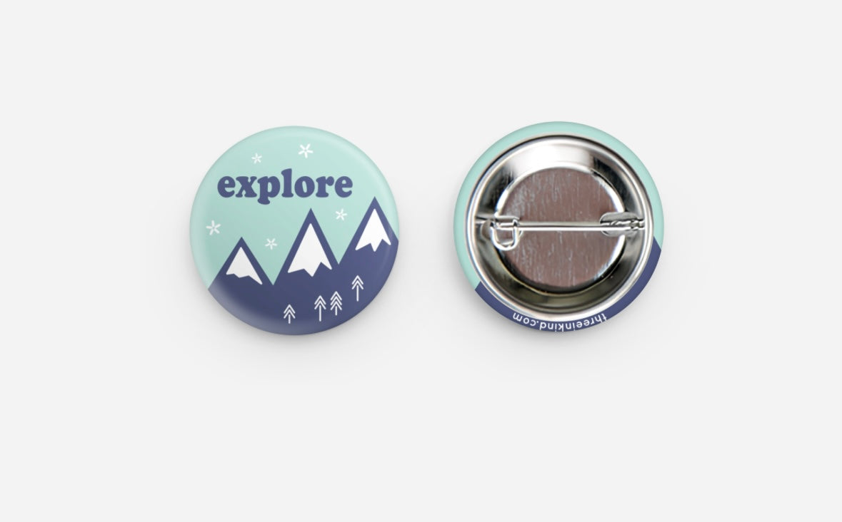 Explore Button Pin