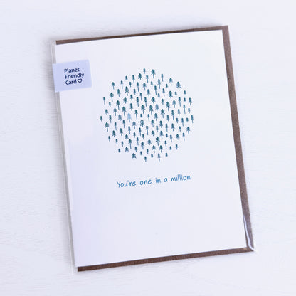 One in a Million Greeting Card