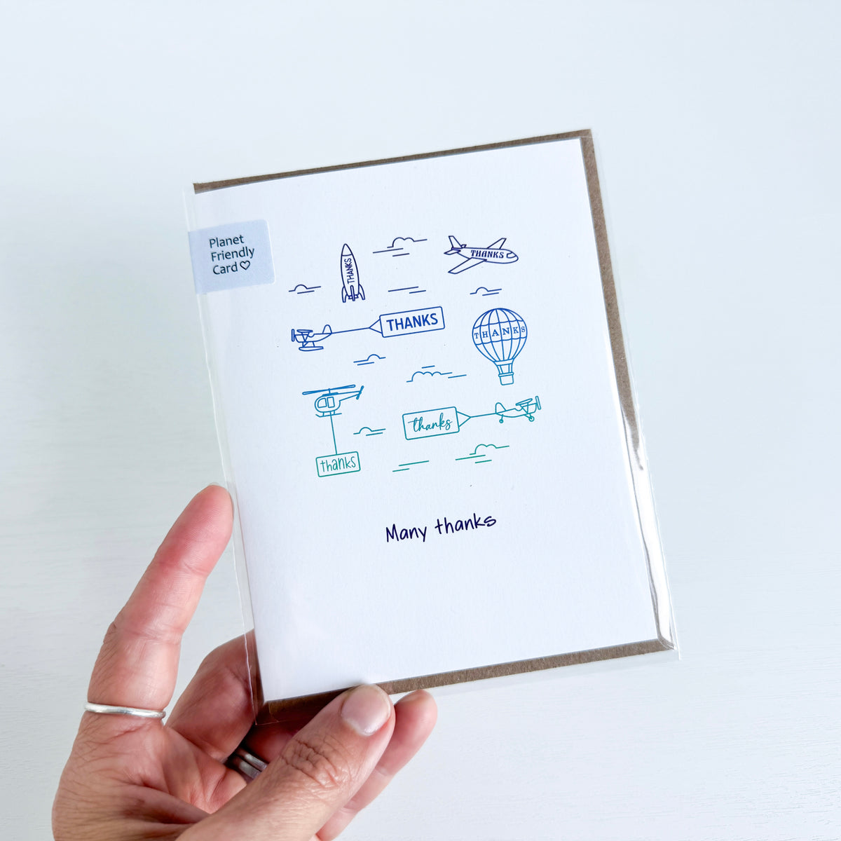 Many Thanks Aircraft Greeting Card
