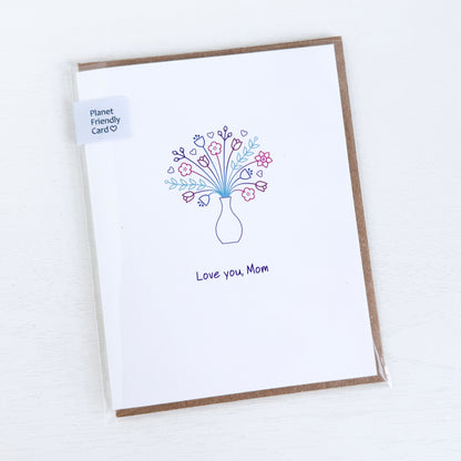 Love You Mom Greeting Greeting Card