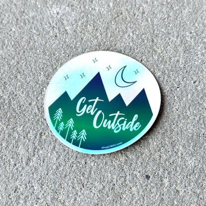 Get Outside Holographic 3" Sticker / Decal