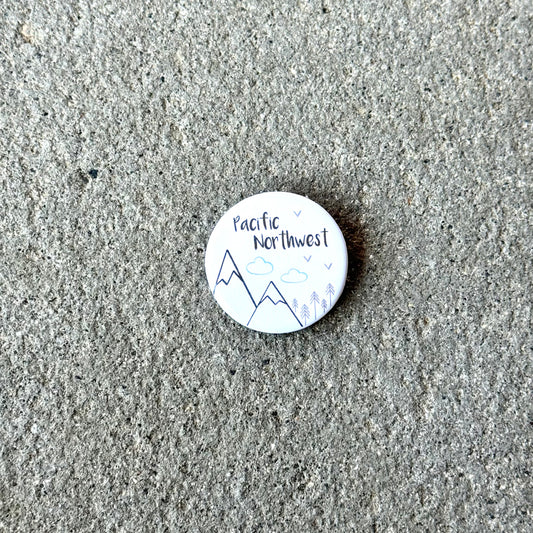 Pacific Northwest Button Pin