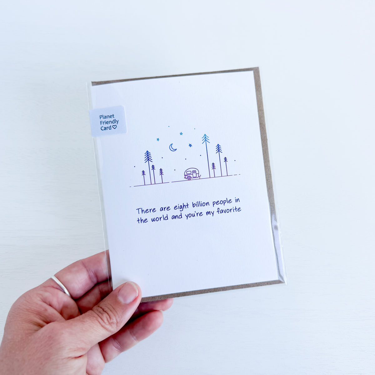 8 Billion People Greeting Card
