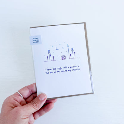 8 Billion People Greeting Card