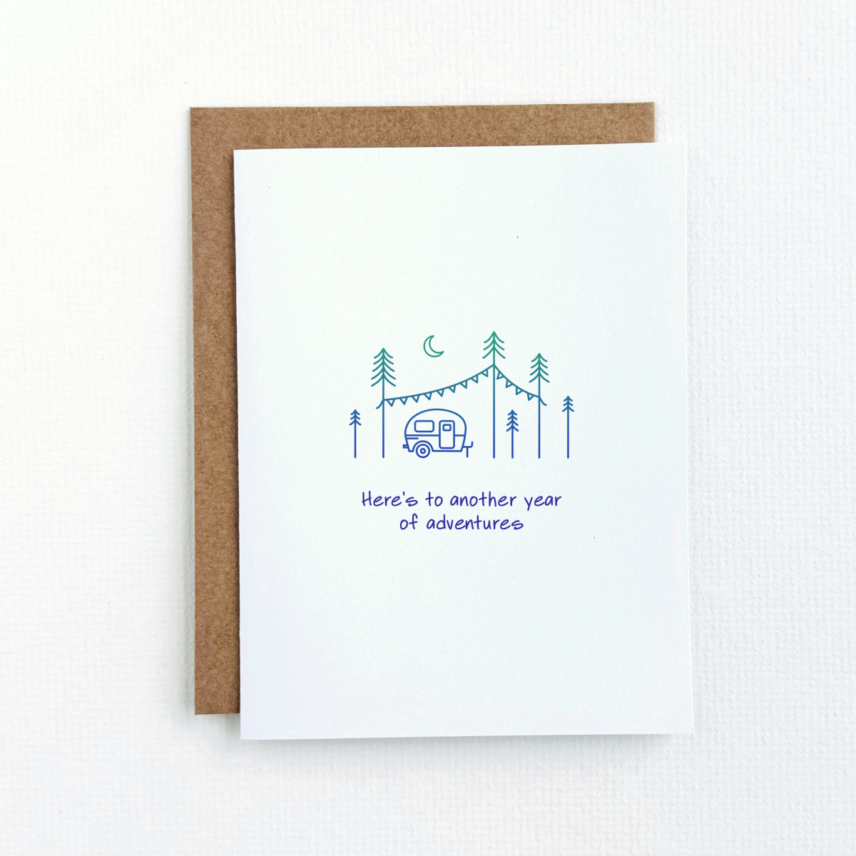 Here's To Another Year of Adventures Greeting Card