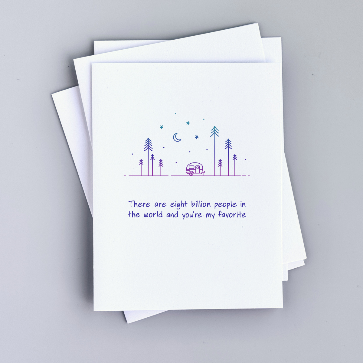 8 Billion People Greeting Card