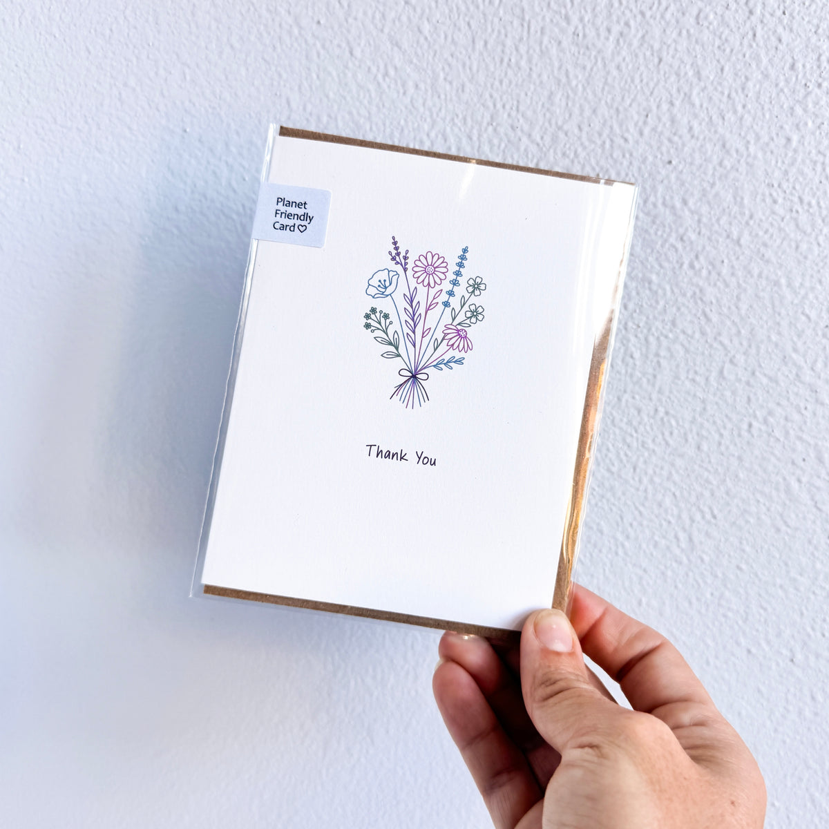 Thank You Wildflower Bouquet Greeting Card
