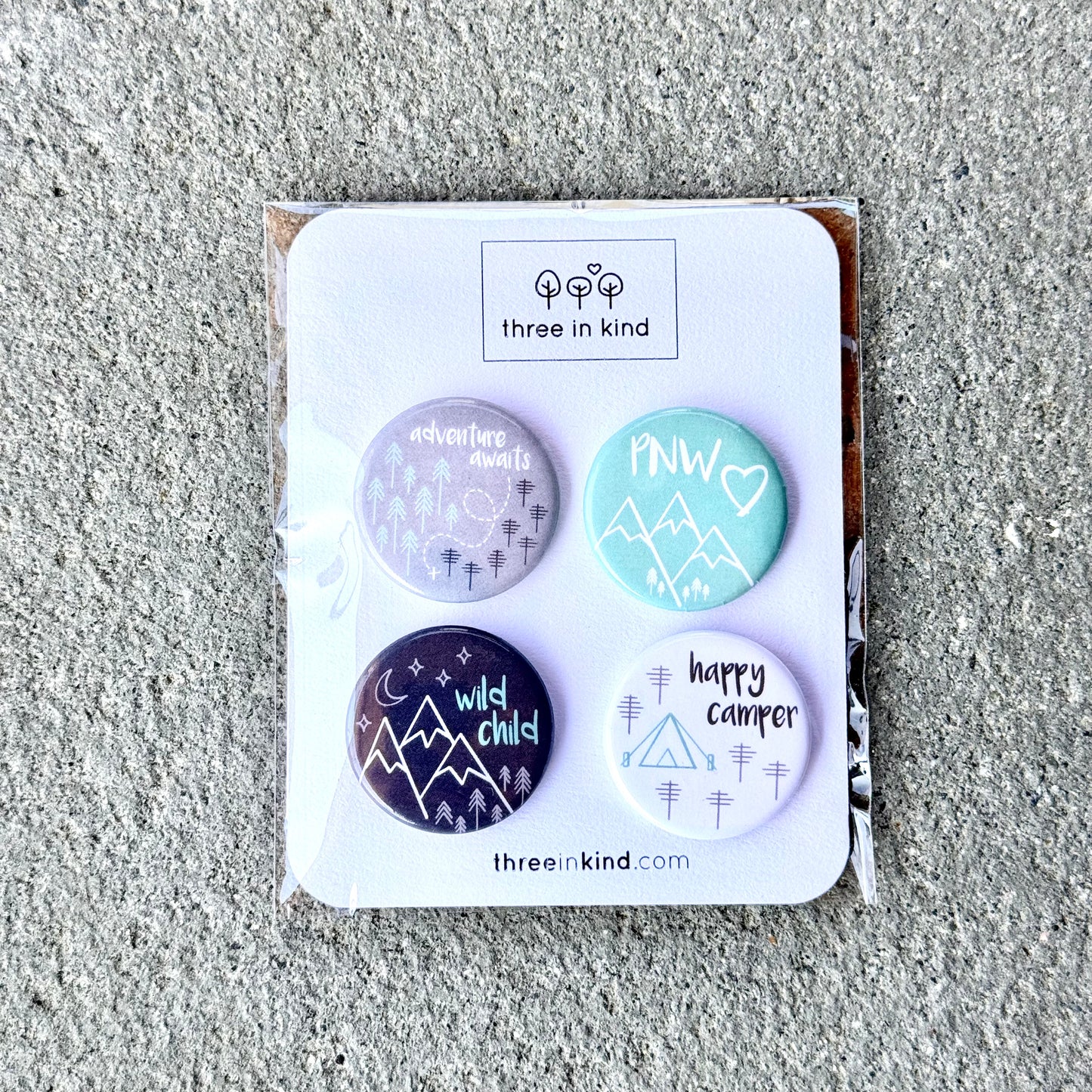 Perfectly PNW Collection Button Pin Pack - You Choose 4 Pins