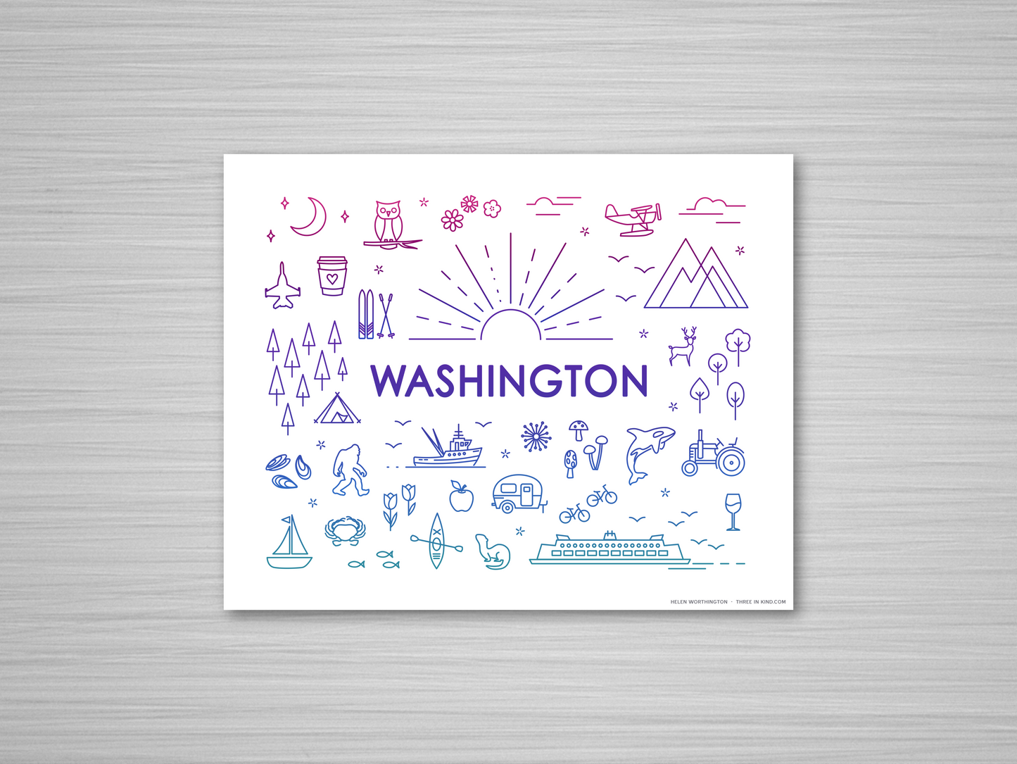 Everything Series - Washington State (Unframed)