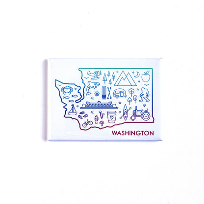 Everything Washington State Outline Magnet