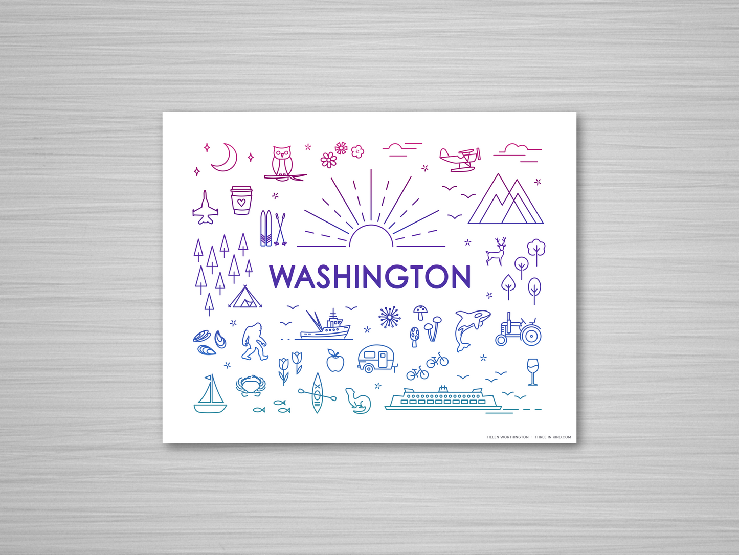 Everything Series - Washington State (Unframed)