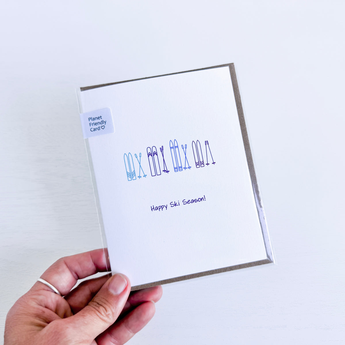 Happy Ski Season Holiday Greeting Card