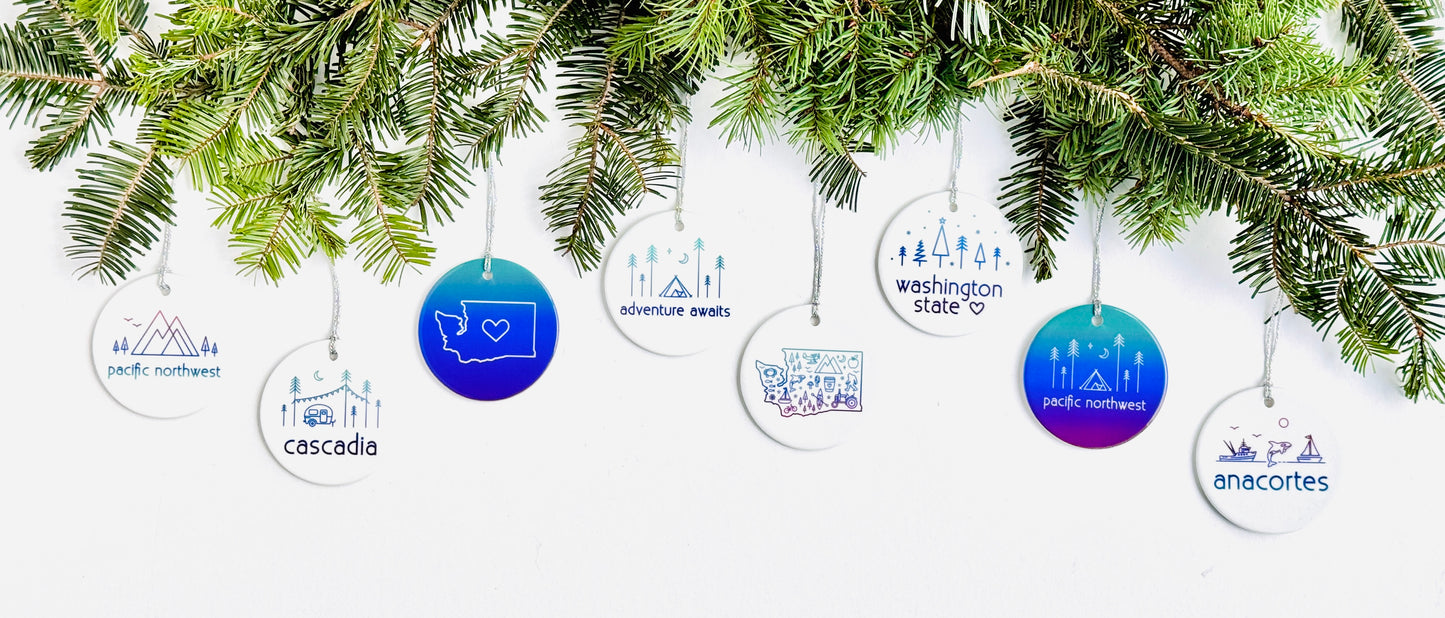 Cascadia Camper Ornament