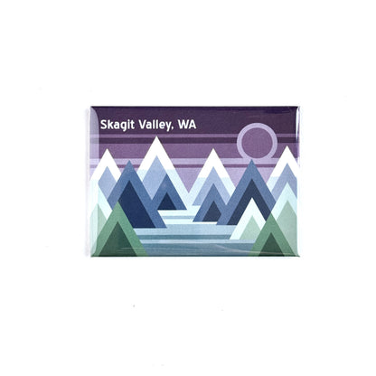 Skagit Valley Geo Mountain Design Magnet