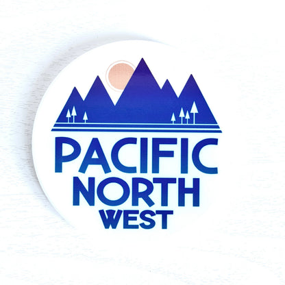 Pacific Northwest Bold Ceramic Coaster