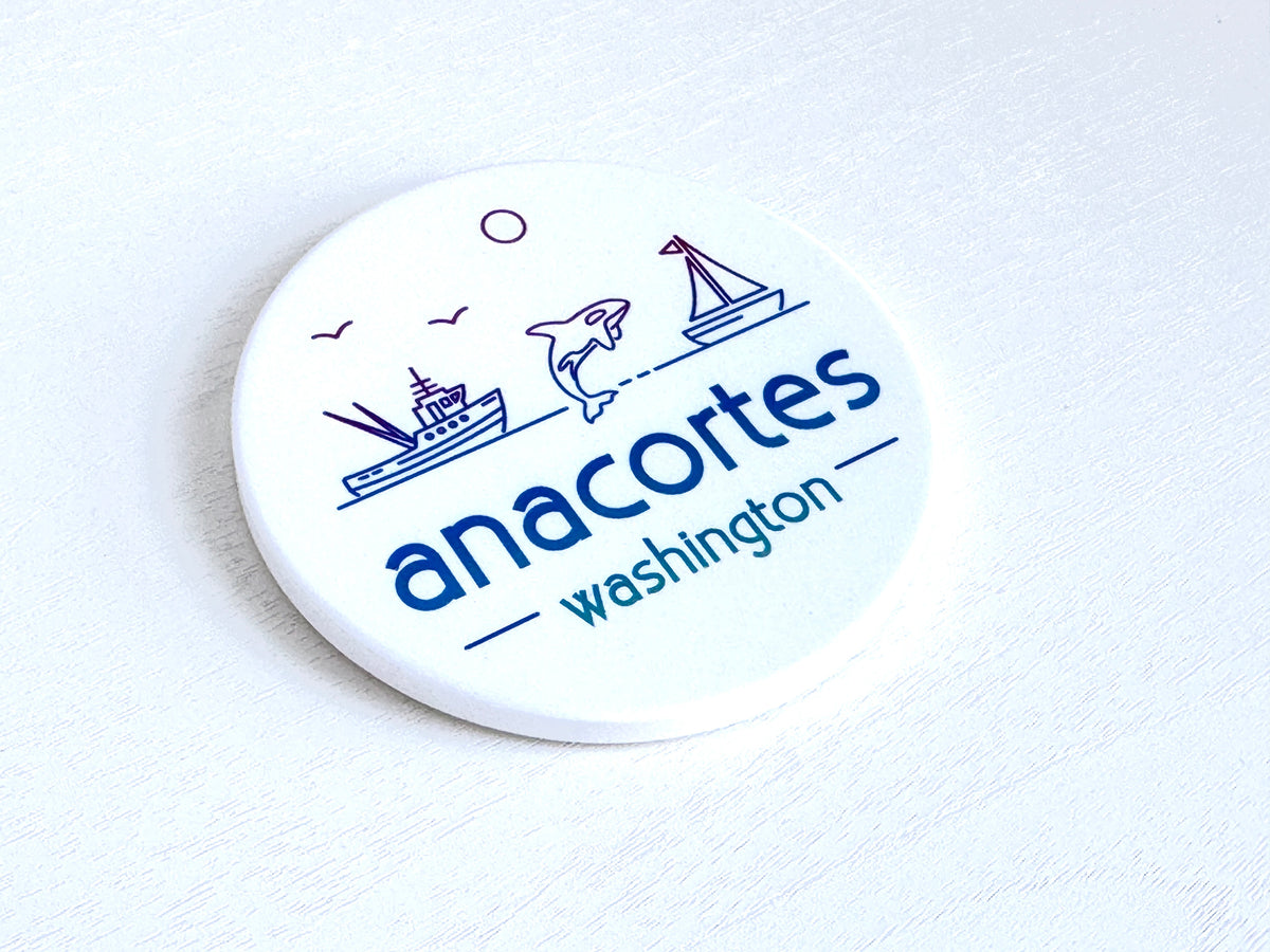 Anacortes Maritime Ceramic Coaster
