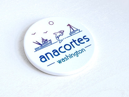 Anacortes Maritime Ceramic Coaster