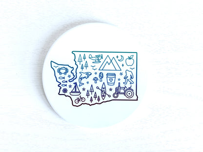 Everything Washington Ceramic Coaster