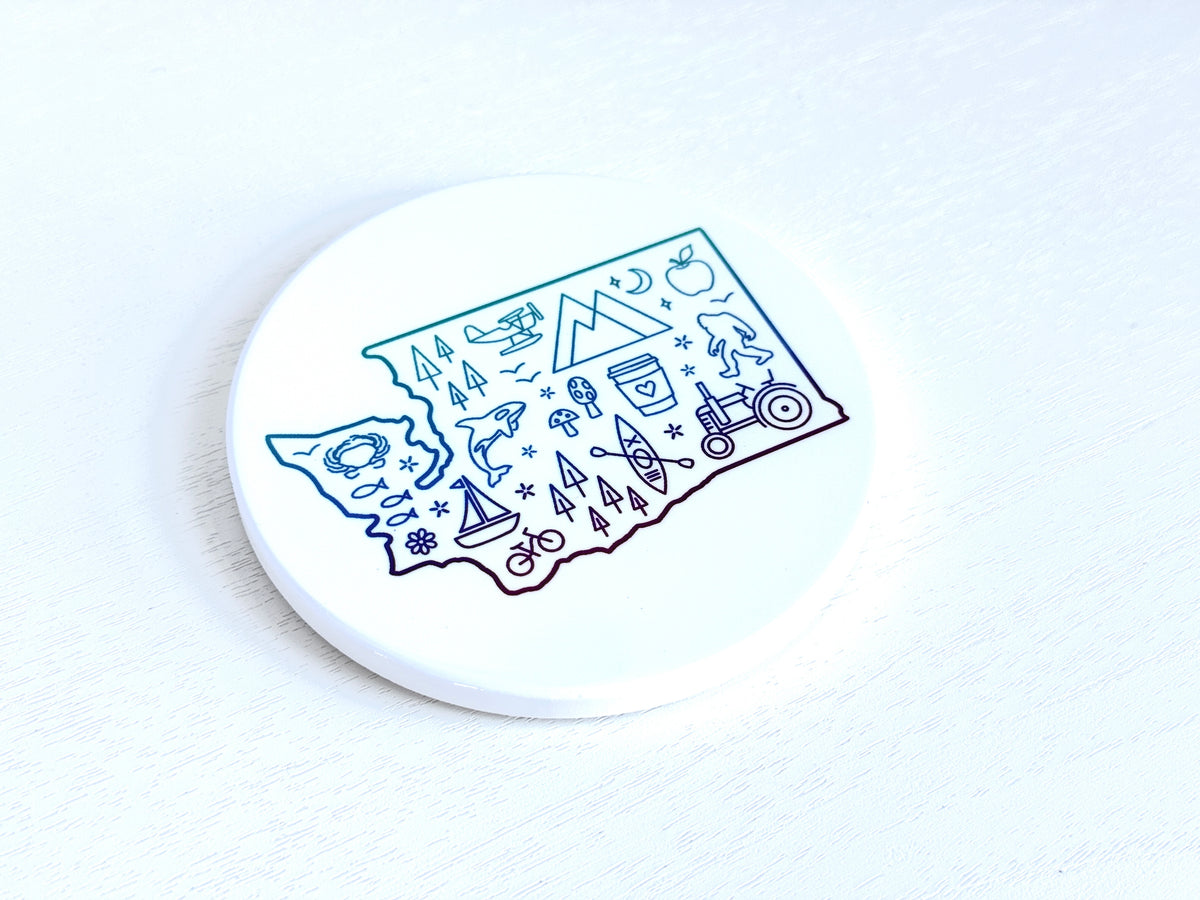 Everything Washington Ceramic Coaster