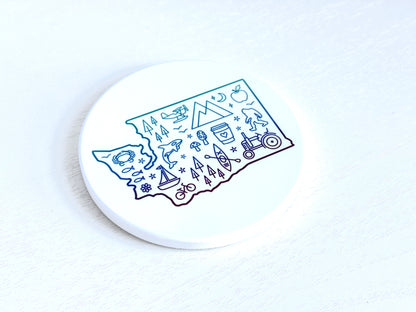 Everything Washington Ceramic Coaster