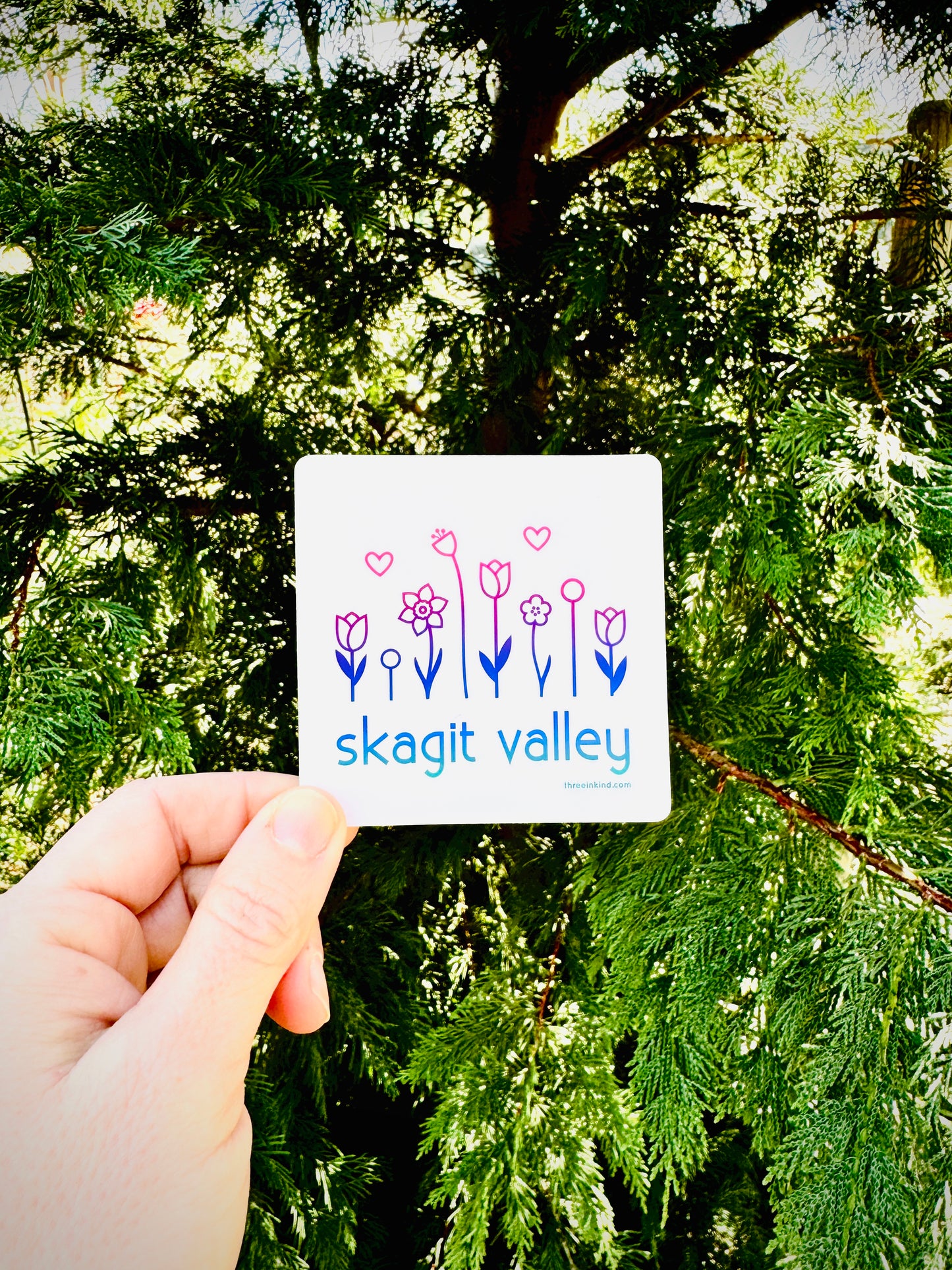 Skagit Valley Flowers 3” Sticker / Decal