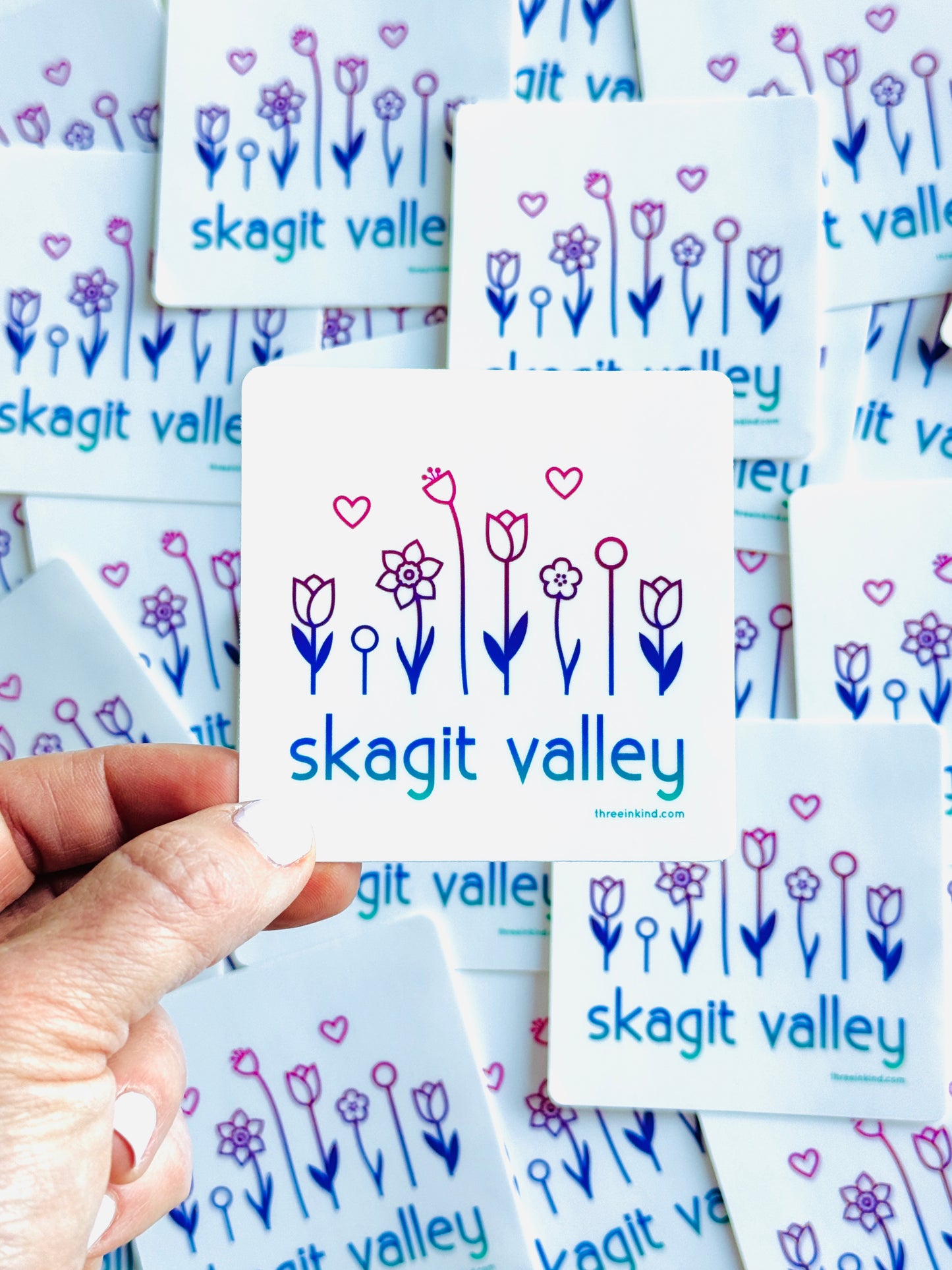 Skagit Valley Flowers 3” Sticker / Decal